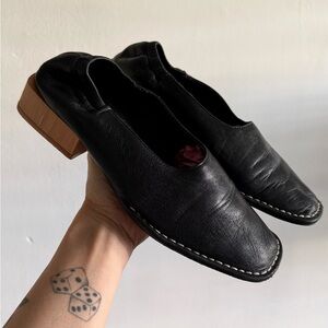 Miista Leather Block Heels Womens 6.5